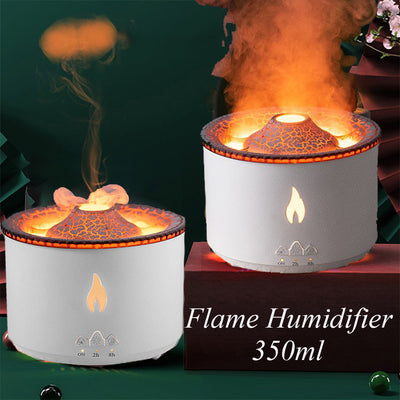 Creative Ultrasonic Essential Oil Humidifier Volcano Aromatherapy Machine Spray Jellyfish Air Flame Humidifier Diffuser - My Tech Addict