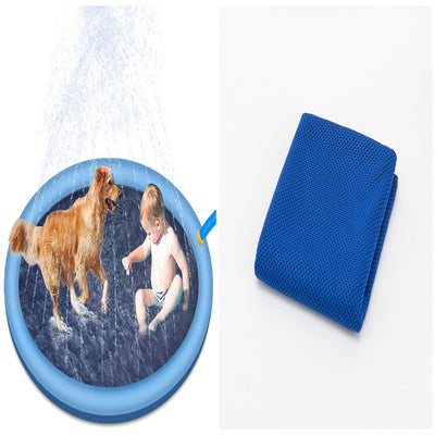Non-Slip Splash Pad For Kids And Pet Dog Pool Summer Outdoor Water Toys Fun Backyard Fountain Play Mat - My Tech Addict
