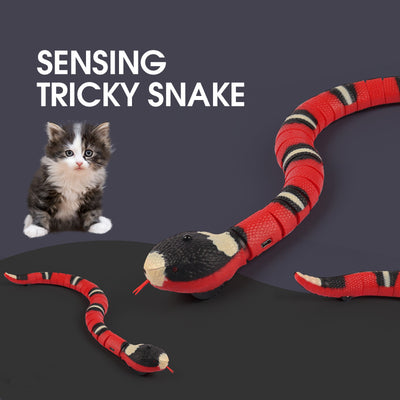 Smart Sensing Interactive Cat Toys Automatic Eletronic Snake Cat Teasering Play USB Rechargeable Kitten Toys For Cats Dogs Pet - My Tech Addict