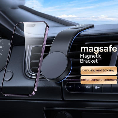 Magnetic Bendable Car Mobile Phone Holder Wireless Charger Phone Holder 15W Car Dash Mount Compatible With Phone - My Tech Addict
