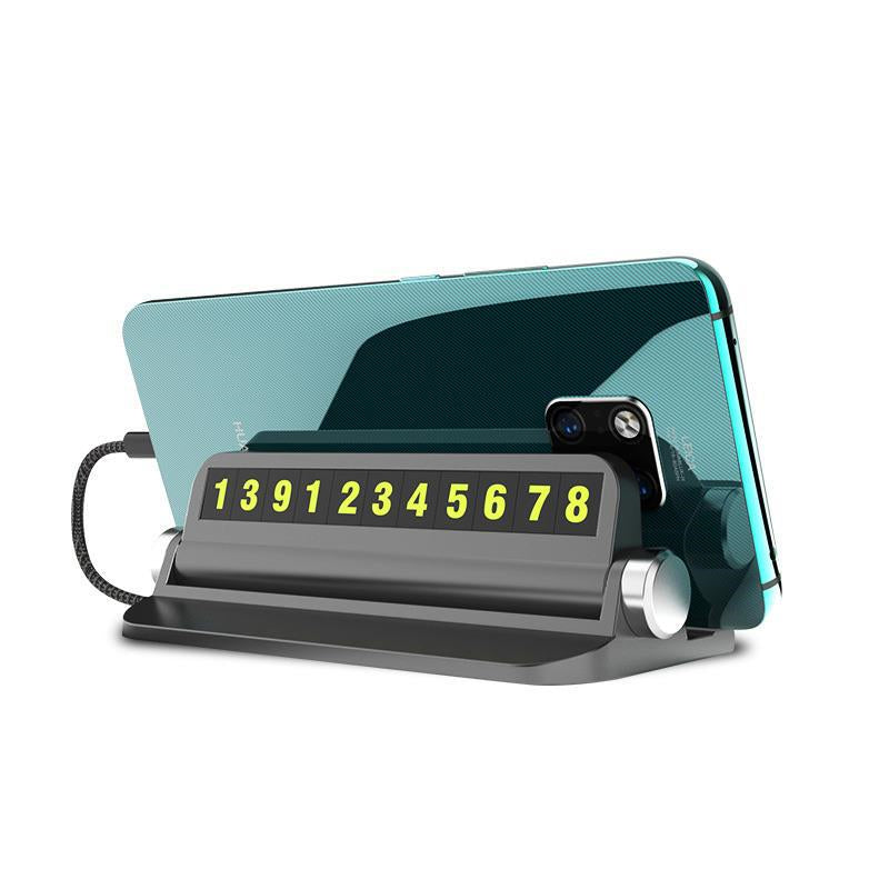 Luminous Car Temporary Parking Card Car Sticker Car Air Freshener Phone Number Card Plate Car Accessories Universal Car Stickers - My Tech Addict
