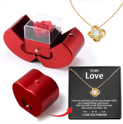 Fashion Jewelry Box Red Apple Christmas Gift Necklace Eternal Rose For
 
 Overview:
 
 


 1. Handmade Roses: Our roses are handmade, each rose looks like it has just been carefully selected from the rose bushes, and preserved roses inhallowen giftsMy Tech AddictMy Tech Addict