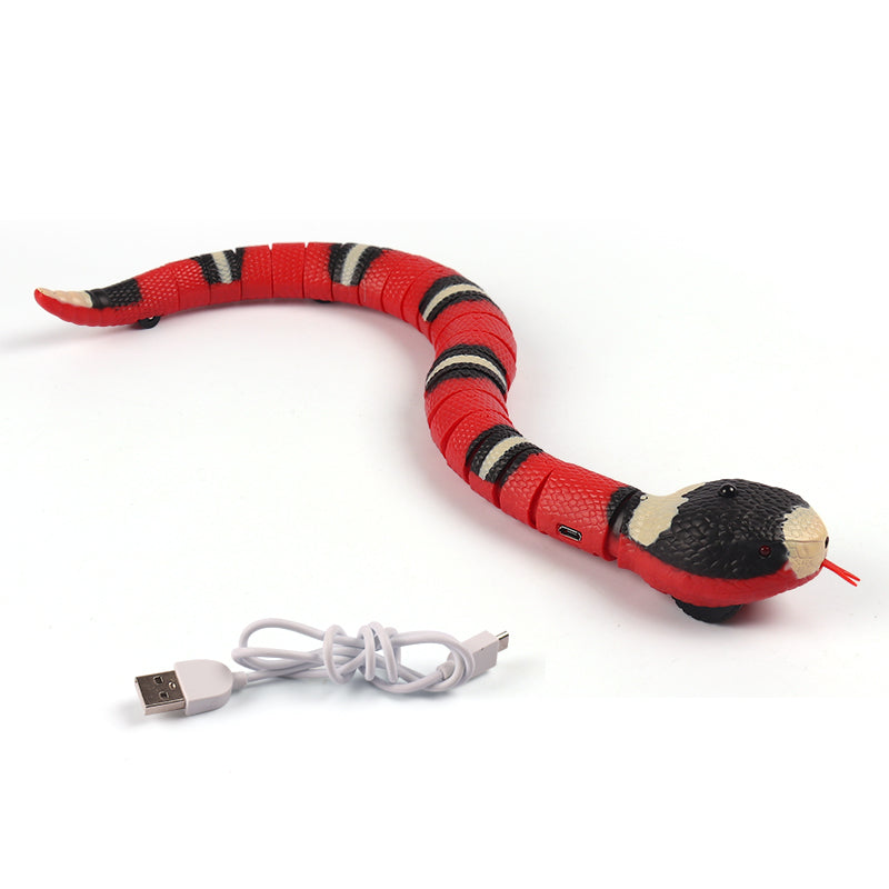 Smart Sensing Interactive Cat Toys Automatic Eletronic Snake Cat Teasering Play USB Rechargeable Kitten Toys For Cats Dogs Pet - My Tech Addict