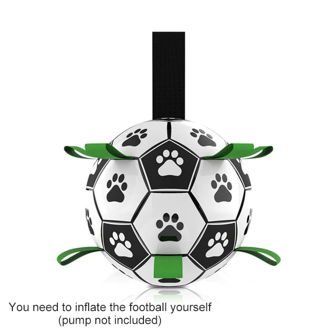 Dog Toys Interactive Pet Football Toys with Grab Tabs Dog Outdoor training Soccer Pet Bite Chew Balls for Dog accessories - My Tech Addict