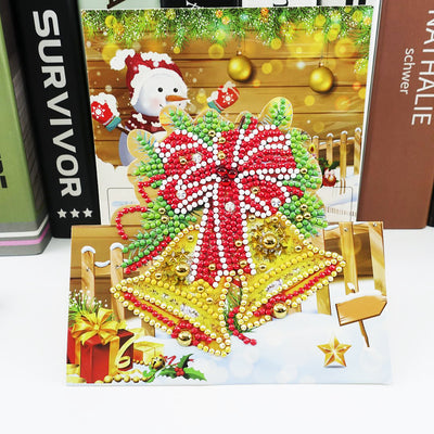 Christmas DIY Diamond Painting Greeting Cards 5D Cartoon Birthday Postcards Kids Festival Embroidery Greet Cards Gifts - My Tech Addict