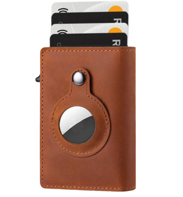 Men's AirTag WalletOur Apple AirTag wallet features a built-in pocket that snugly holds your Apple tracker in place. Its open-faced design also provides both excellent sound transmissiWalletMy Tech AddictMy Tech Addict