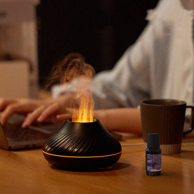 Volcanic Flame Aroma Diffuser Essential Oil HumidifierColorful Light and Fragrance: 7 color options, use our fragrance diffuser to relax, soothe, calm. Carefully crafted with high-quality PP material, a button electroplDiffuserMy Tech AddictMy Tech Addict